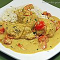 Curry de lotte au lait de coco