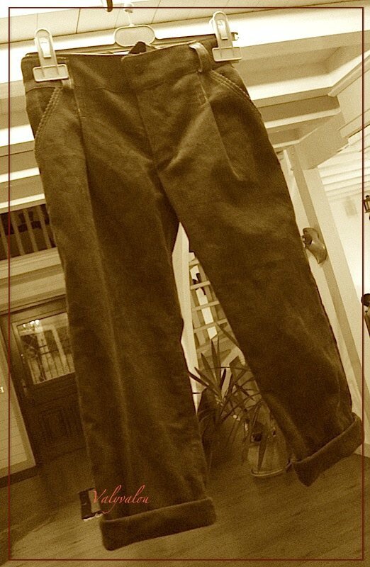 Pantalon velours bleu EThan 5