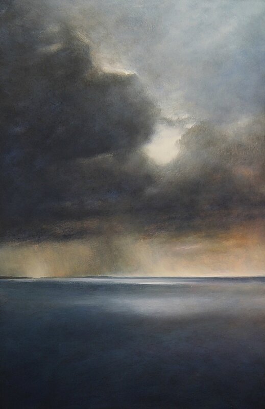 horizon elevation 59, mai 2016 huile sur bois 80 x 122 cm