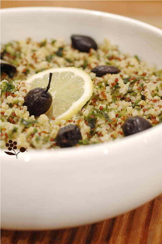 Taboulé boulgour & quinoa, laitue de mer, olives noires_2