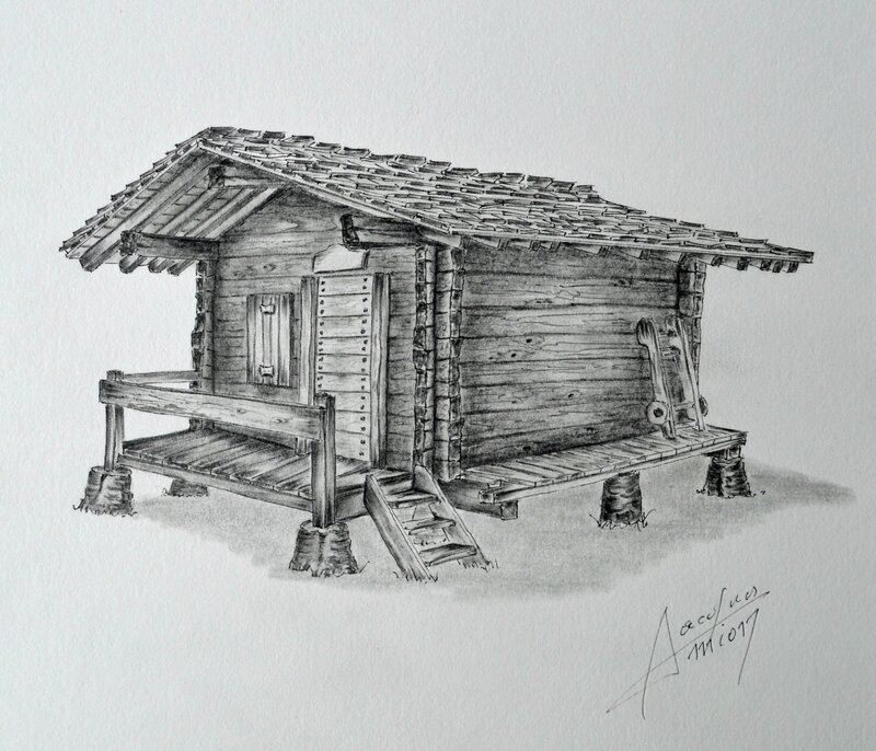 Dessin Chalet Montagne Chalet neige dessin Châlet, maison et cabane