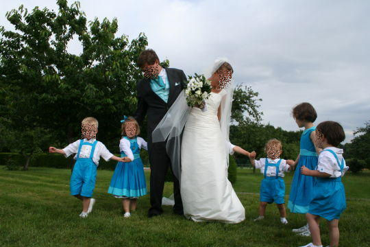 Cortege mariage bleu outlet turquoise