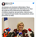 Le démocrate vernonnais présente à ses lecteurs les réformes proposées par marine le pen pour réanimer la démocratie...