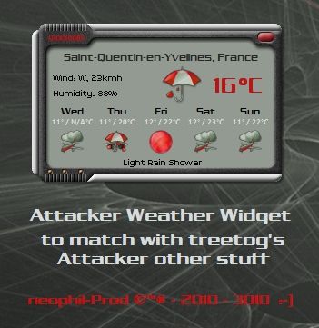 Attacker Weather Widget V 2.0