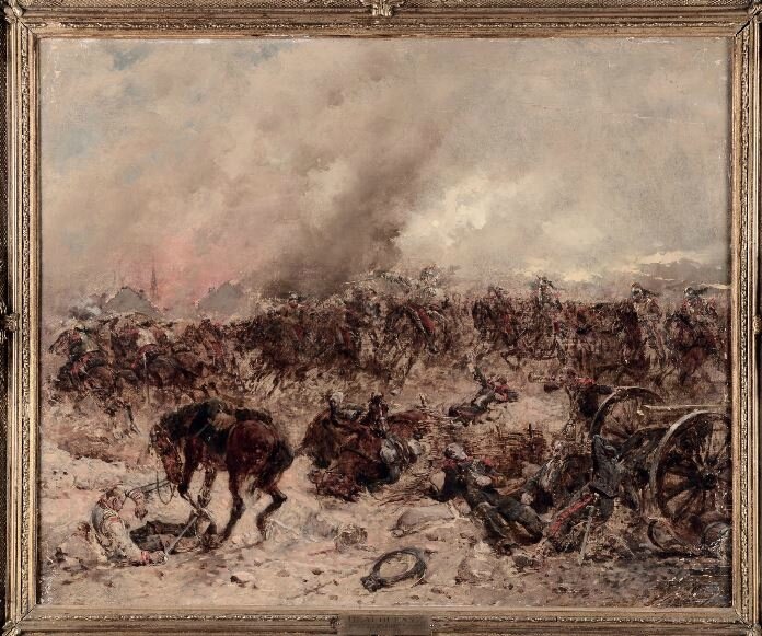 Beauquesne, scène de bataille guerre de 1870