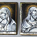 Le christ et la vierge, limoges, jacques i laudin (1627-1695)