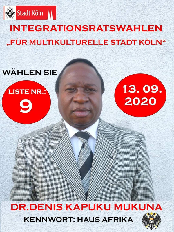 Dr Denis Kapuku Mukuna, candidat au conseil d'intégration à Cologne