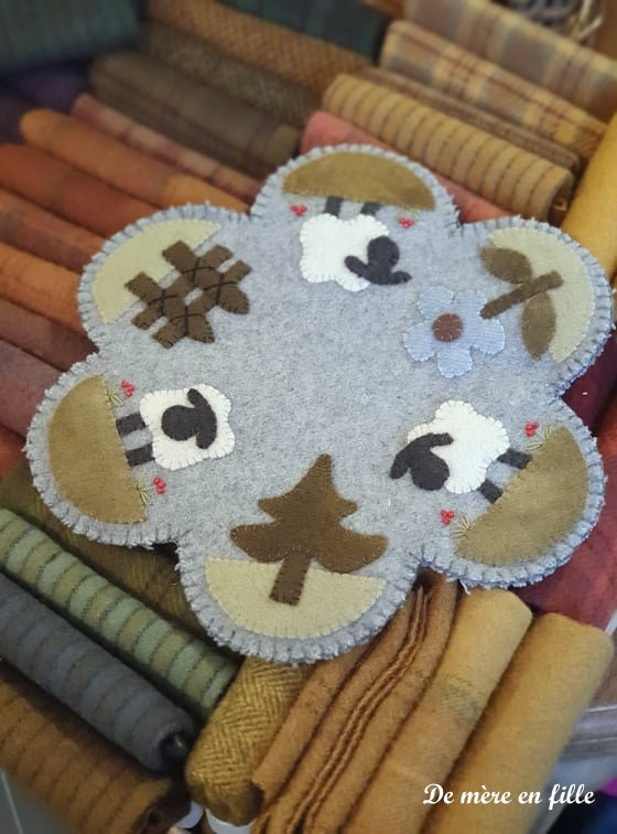 table mat moutons