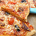 Pizza au son de blé et lait ribot