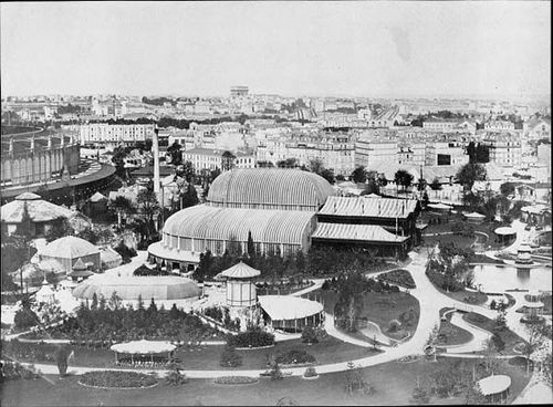 Exposition universelle 1867 Vue sur le bâtiment abritant le concours des horticulteurs