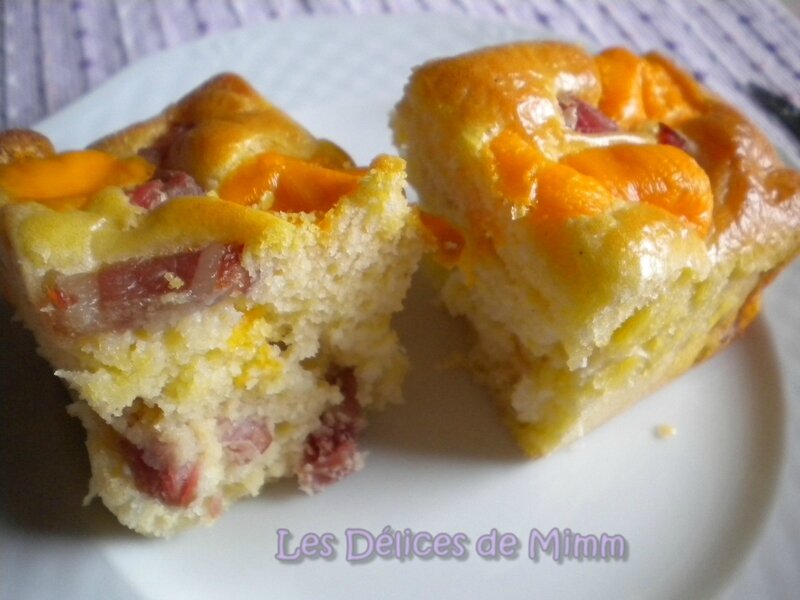 Mini-cakes aux lardons et à la mimolette 5