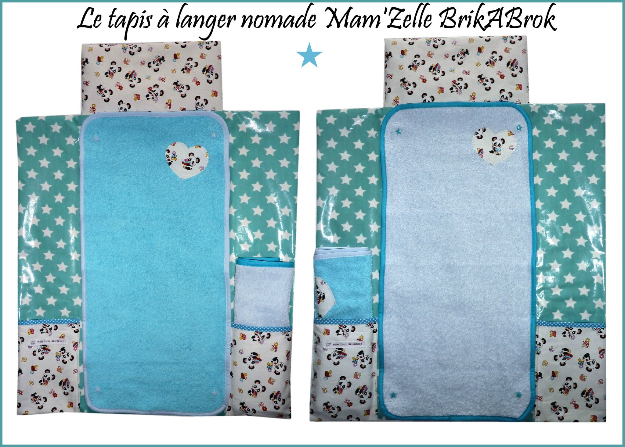 Tapis à langer nomade - 60 € sur commande