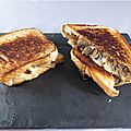 Croque-Monsieur champignons, bleu du Vercors