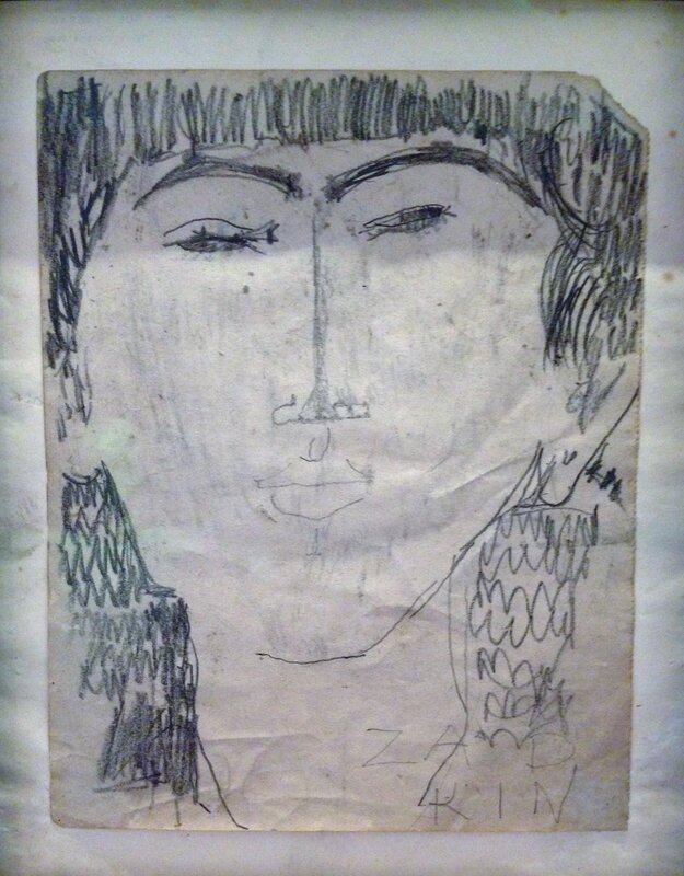 Portrait de Zadkine par Modigliani
