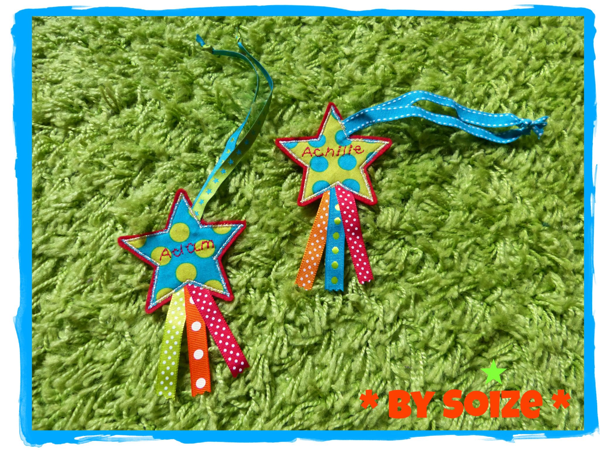 Etoile décorative porte nom (8 euros)
