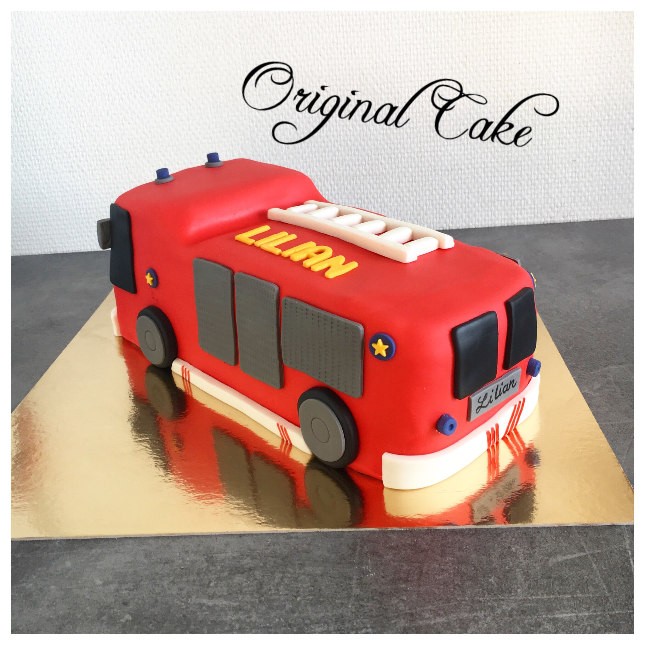 Gateau Camion De Pompier Original Cake
