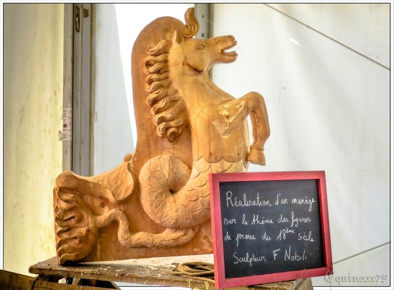 Chantier Hermione La FAYETTE figure de proue 18 eme siècle