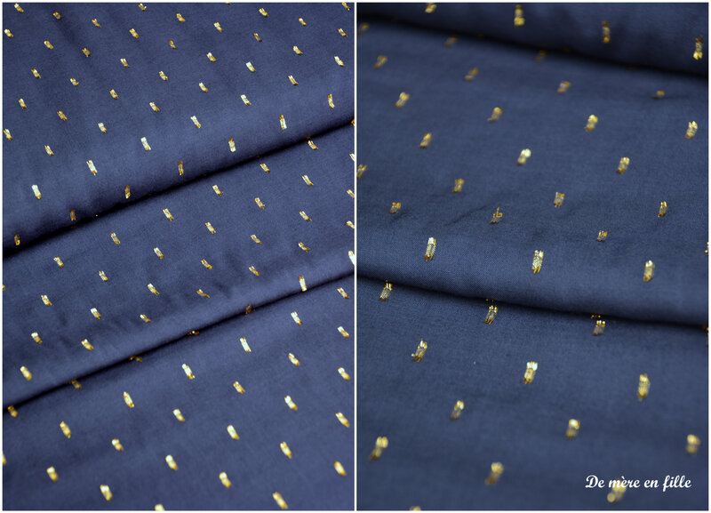 viscose plumetis marine 2