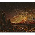 Ziem, L'incendie (1871)