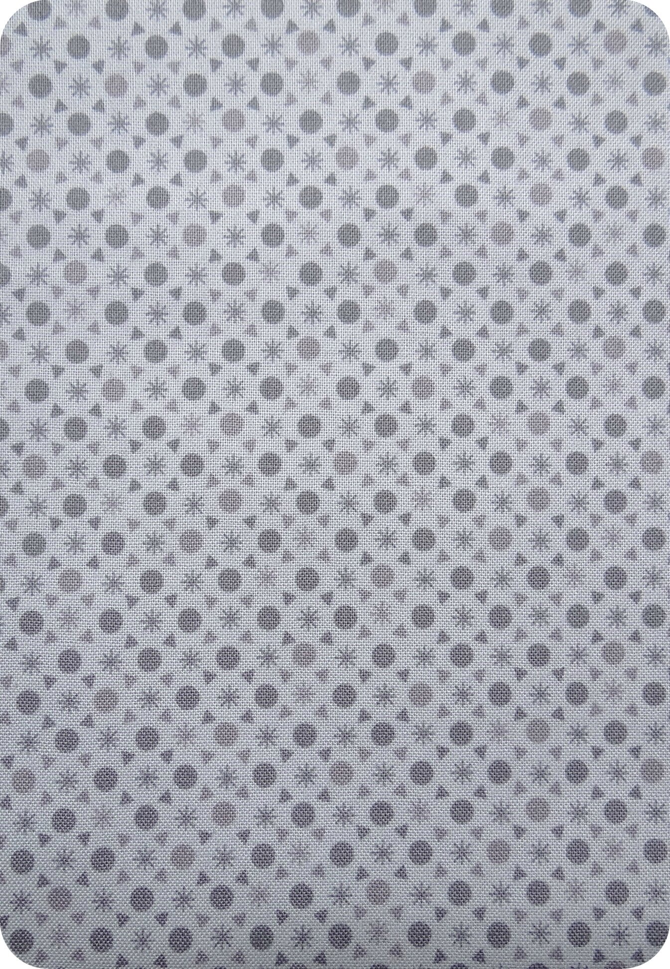 Tissu gris à pois
