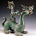 Mythical animal, chu state, eastern zhou, spring and autumn period, 770 - 476 bce