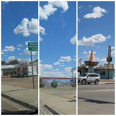 2015 route 66 arrivee à Tucumcari