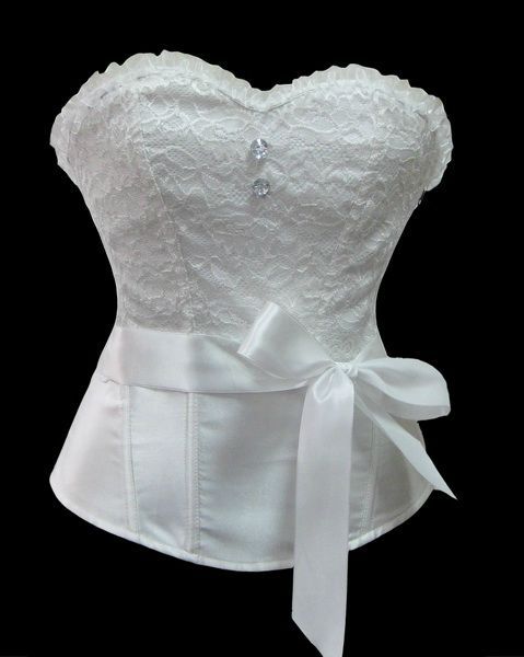 corset bustier blanc mariage