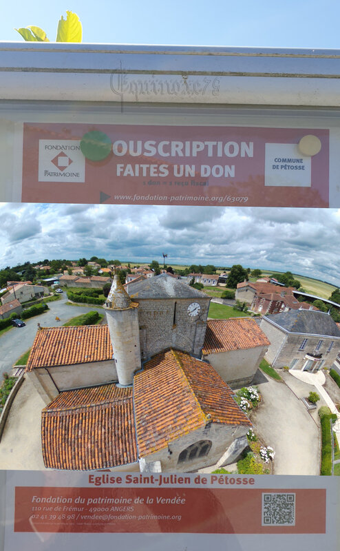 L'église romane Saint-Julien de Pétosse au sud de l'Hermenault et ses souterrains du moyen- âge