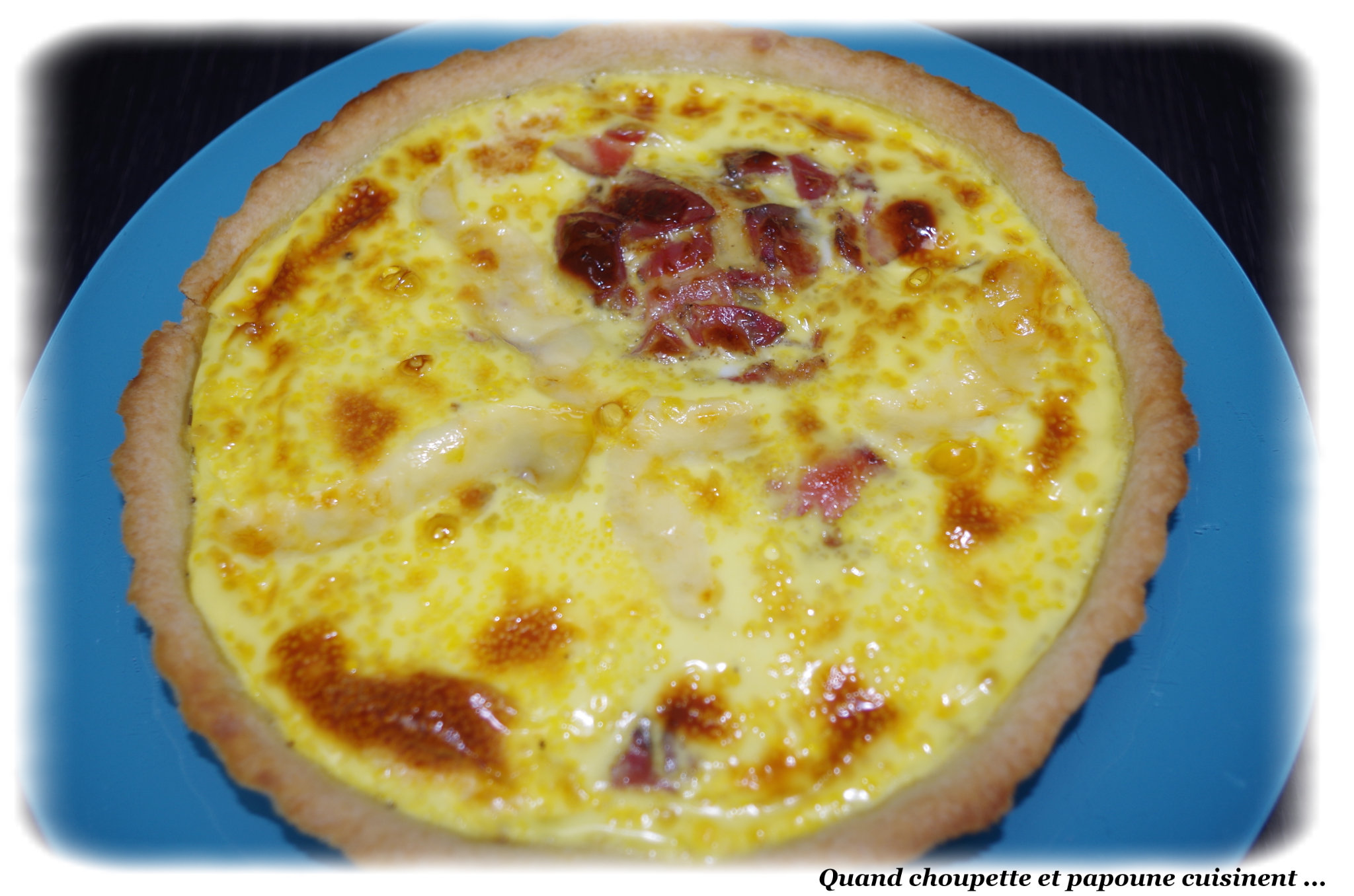 QUICHE A LA PANCETTA Quand Choupette et Papoune cuisinent