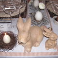 Table Pâques nature