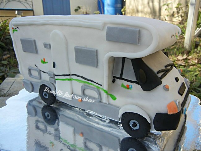 Gateau Camping Car Prunille Fait Son Show