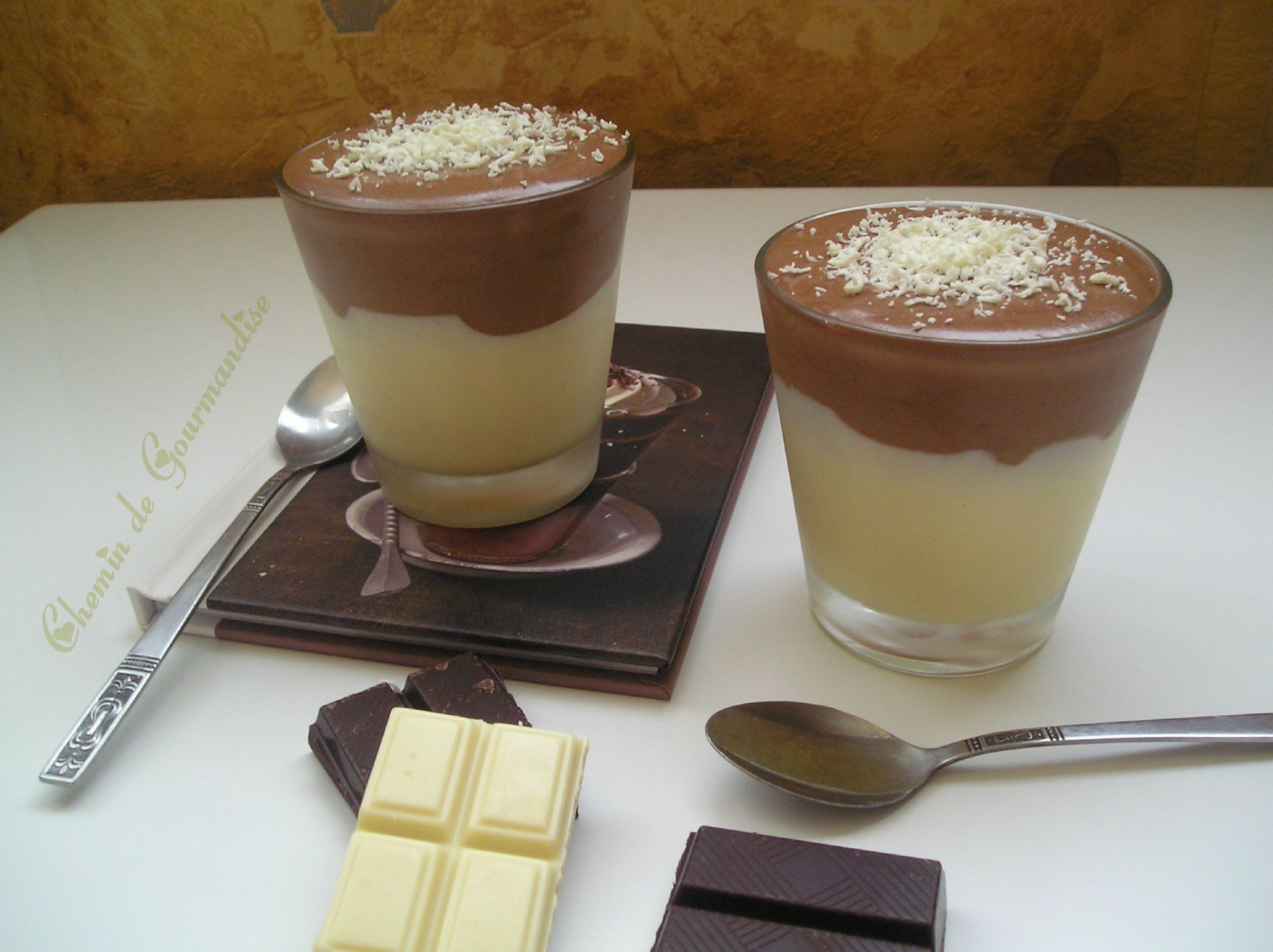Mousse aux 2 chocolats - Chemin de gourmandise