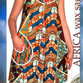«africa wax saga» collector n°1105106022 robe d'été