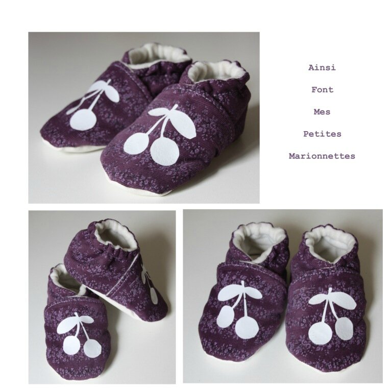 chausson violet cerise maelenn