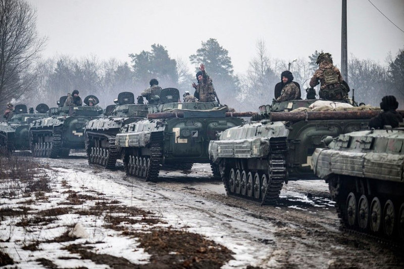 invasion de chars russes en ukraine