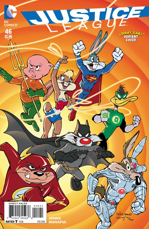 DC new 52 justice league 46 looney tunes variant
