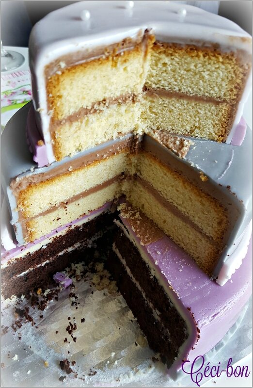 Découpe gâteau couture