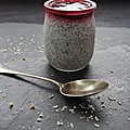 Pudding de chia aux cassis