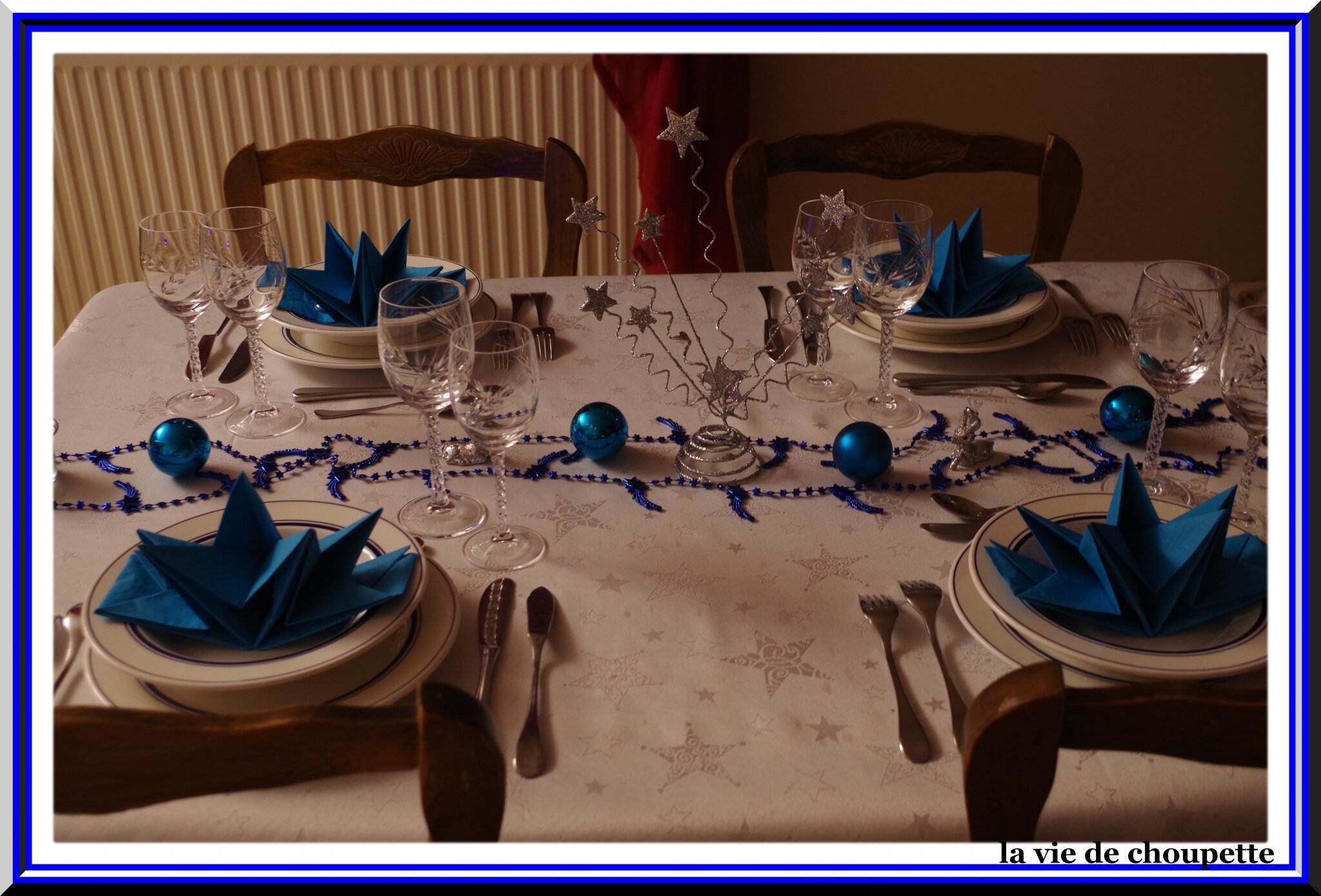 Une table de fêtes : Noël argenté !