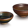 Two jian 'hare's fur' bowls, southern song dynasty (1127–1279)