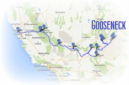 Road Trip USA-Ouest américain juillet 2013 - etape 12 GOOSENECK chez Gloewen et Scrat