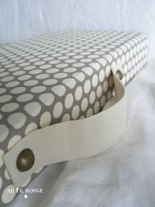 Valise pour papier scrap détail 4