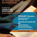 Requiem de mozart par l'ensemble vocal philippe caillard - 22 11 2015