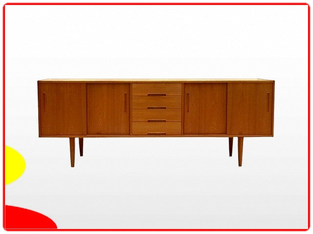 Enfilade scandinave 1950 teck danemark norvège