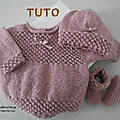 Tuto tricot bebe, tricot bb, tutoriel, patron, explications, modèle layette bb a tricoter pdf