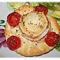 Tartelette fines chèvre tomates