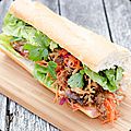 Sandwich banh mi au pulled pork