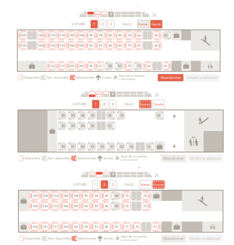 Voiture Intercite Plan Places Train Intercites Schéma Plan Des Places Dans Voiture Tgv Inoui - Communauté MCMS