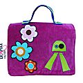 caratble maternelle veloursrose et fleurs