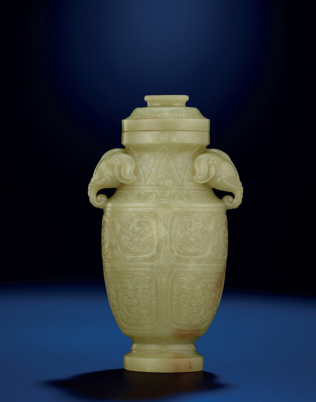 2012_HGK_02913_3956_000(a_fine_and_very_rare_archaistic_yellow_jade_covered_vase_qianlong_peri)